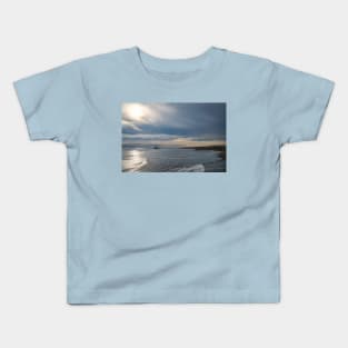 Overcast morning at St Marys Island Kids T-Shirt